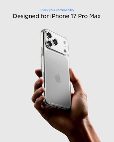 Spigen Coque Ultra Hybrid pour iPhone 17 Pro Max - Anti-jaunissement et Transparent - Protection Avancée - Vendeur Fiabl